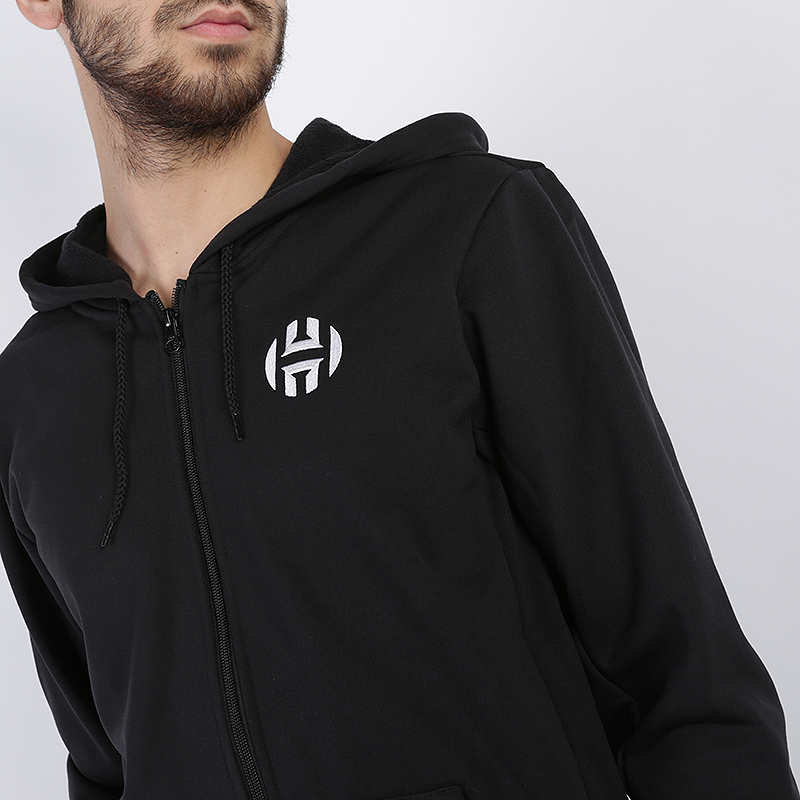 мужская толстовка adidas HRDN Fleece FZ  (DX6795)  - цена, описание, фото 2